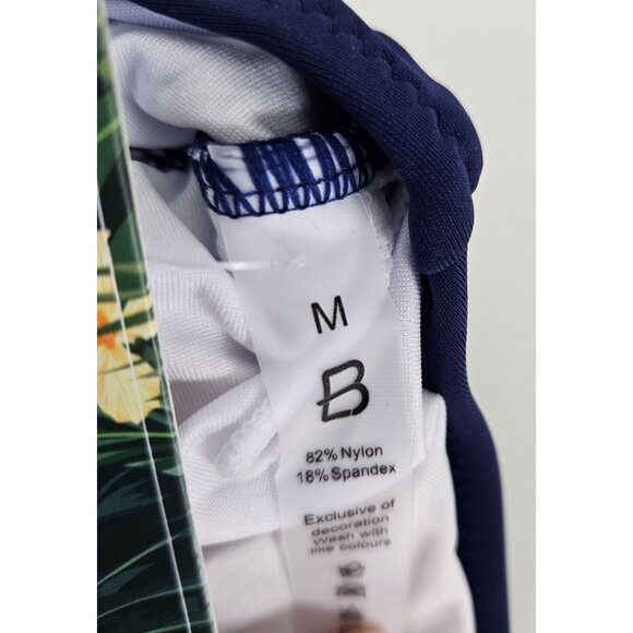 BLMJ Womens High Waisted Bikini Set Tummy Control Color Block Two Piece Size Med - Picture 8 of 9